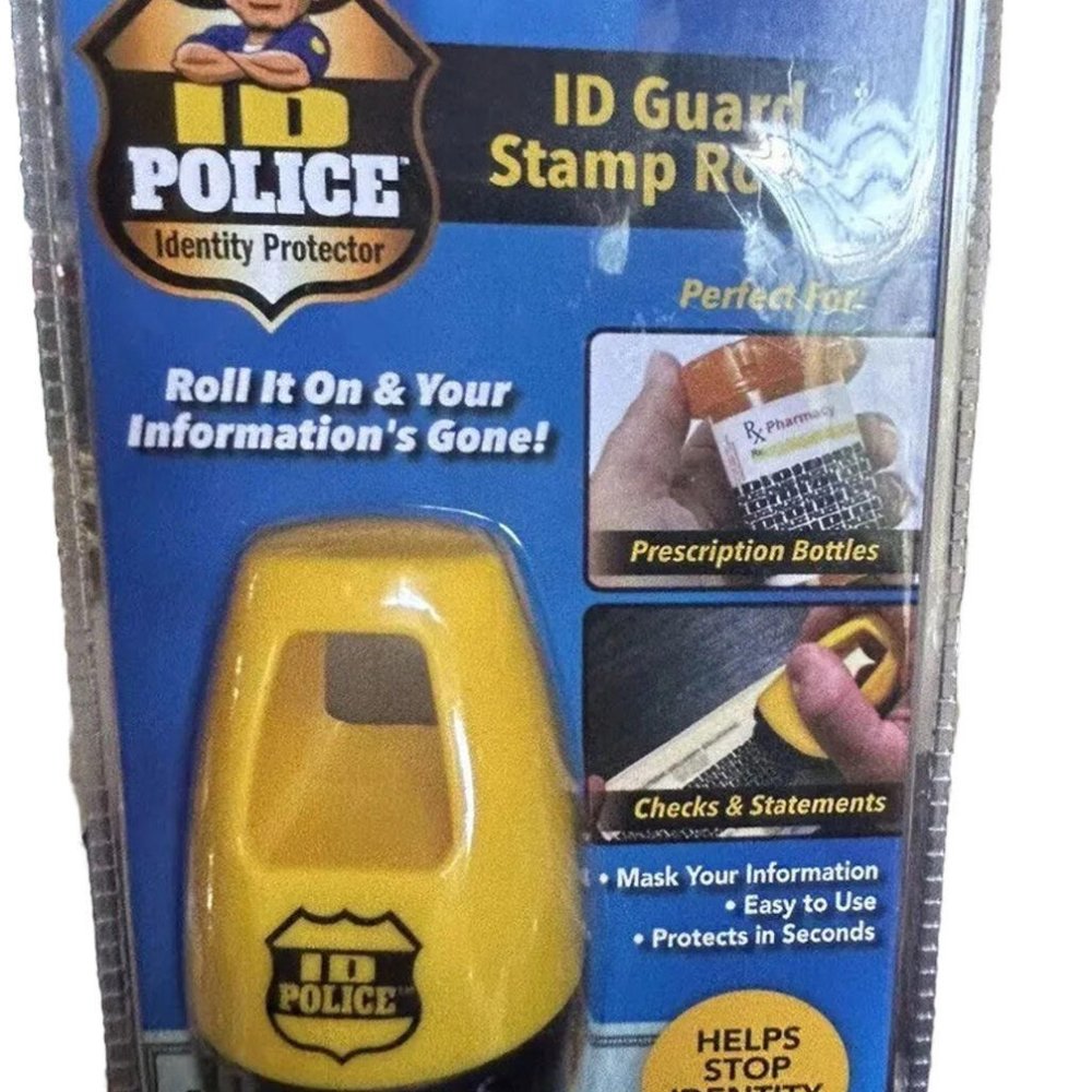 Great Gift!! 🎁Help Stop Identity Theft ID Guard Stamp Roller